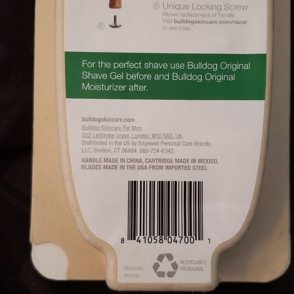 Bull Dog Original Bamboo 5 Blade Razor Bamboo Handle Includes 2 Blades NWT - Picture 7 of 8